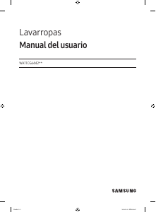 Manual de uso Samsung WA11CG6442BWBG Lavadora