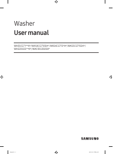 Bruksanvisning Samsung WA51DG5505AVUS Tvättmaskin