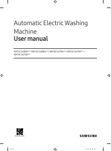 كتيب سامسونج WA16CG6786BV غسالة ملابس