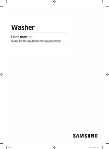 Manual Samsung WA47CG3500AVA4 Washing Machine