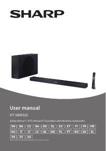 Manual Sharp HT-SBW320 Sistemul home cinema