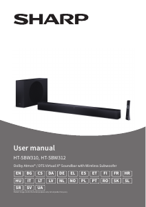 Manual Sharp HT-SBW310 Sistemul home cinema