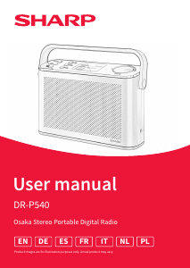 Handleiding Sharp DR-P540(GY) Radio
