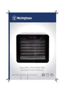 Bruksanvisning Westinghouse WHDH01SK Mattorkare