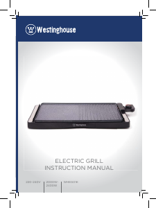 Bruksanvisning Westinghouse WHEG01K Bordgrill