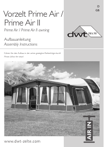 Bedienungsanleitung DWT Prime Air Vorzelt