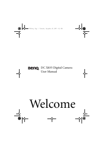 Handleiding BenQ DC X835 Digitale camera