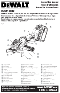 Mode d’emploi DeWalt DCG418SHDB Meuleuse angulaire