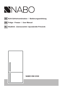 Bedienungsanleitung NABO KNI 2330 Kühl-gefrierkombination