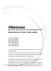 Handleiding Hisense AP-08CR1SEJS Airconditioner