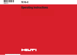 Bruksanvisning Hilti TE 15-C Borrhammare