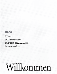 Bedienungsanleitung BenQ FP2091 LCD monitor