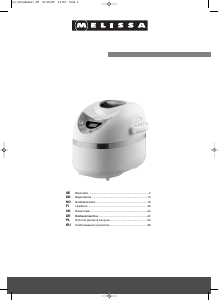 Руководство Melissa 16260007 Хлебопечка