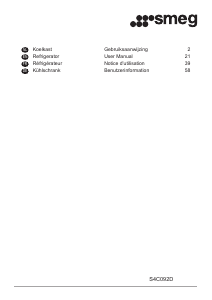 Mode d’emploi Smeg S4C092D Réfrigérateur