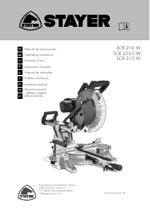 Mode d’emploi Stayer SCR 255 C W Scie à onglet