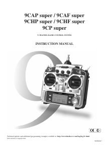 Handleiding Futaba 9CAP Super RC Controller