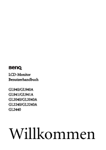 Bedienungsanleitung BenQ GL940A LCD monitor
