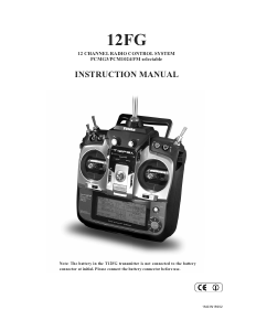 Handleiding Futaba 12FG RC Controller