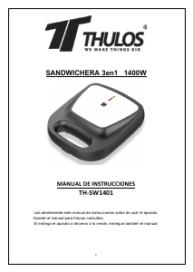 Manual de uso Thulos TH-SW1401 Grill de contacto