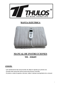 Mode d’emploi Thulos TH-EB405 Couverture électrique