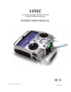Handleiding Futaba 14MZ RC Controller