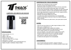Manuale Thulos TH-OA4009 Lampada