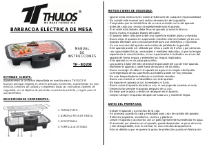 Manual de uso Thulos TH-BQ208 Parrilla de mesa