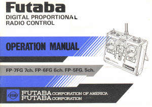 Handleiding Futaba FP-6FG RC Controller