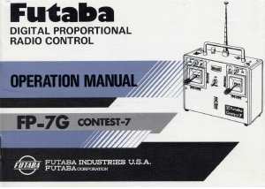 Handleiding Futaba FP-7G RC Controller