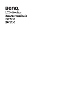 Bedienungsanleitung BenQ EW2430 LED monitor