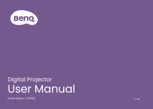 Bruksanvisning BenQ GP500 Projektor