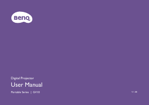 Handleiding BenQ GV10 Beamer