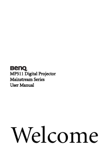 Bruksanvisning BenQ MP511 Projektor