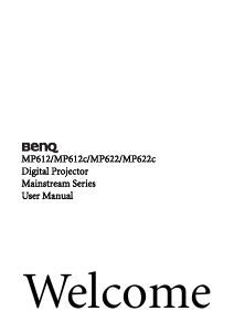 Bruksanvisning BenQ MP612C Projektor