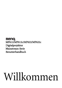 Bedienungsanleitung BenQ MP622 Projektor
