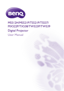 Bruksanvisning BenQ MS512H Projektor