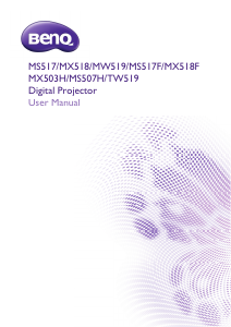 Bruksanvisning BenQ MS517 Projektor