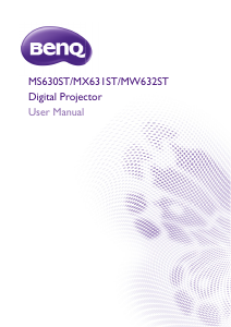 Bruksanvisning BenQ MS630ST Projektor