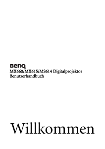 Bedienungsanleitung BenQ MX660 Projektor