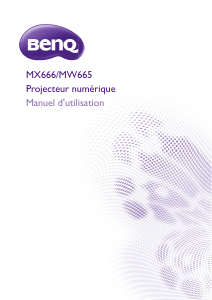 Mode d’emploi BenQ MX666 Projecteur