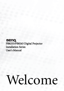 Handleiding BenQ PB8253 Beamer