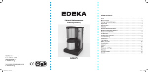 Bedienungsanleitung Edeka CM6622TV Kaffeemaschine