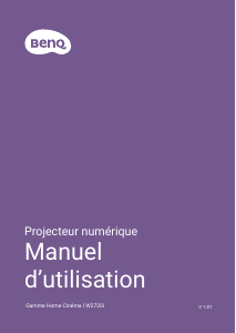 Mode d’emploi BenQ W2720i Projecteur