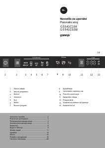 Priročnik Gorenje GS541C10W Pomivalni stroj