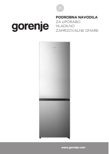 Priročnik Gorenje NRK619AA1BXL4 Hladilnik in zamrzovalnik
