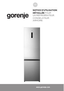 Mode d’emploi Gorenje NRK620DAXL4 Réfrigérateur combiné