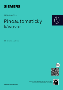 Návod Siemens TP715R01 Presovač