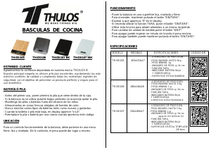 Manual Thulos TH-DS105 Kitchen Scale