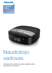 Vadovas Philips TAR3555 Radijo laikrodis su žadintuvu