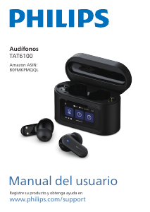 Manual de uso Philips TAT6100BK Auriculares
